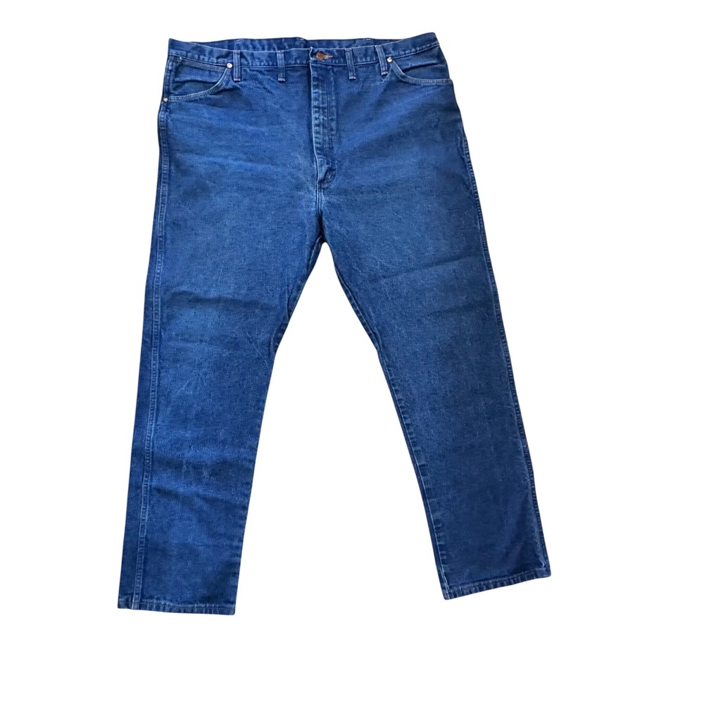 Wrangler 13MWZ Cowboy Cut Original Fit Jeans Mens 46x32 Blue Denim Straight Leg